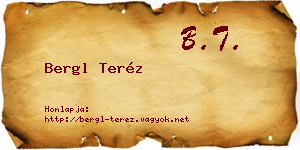 Bergl Teréz névjegykártya