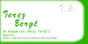 terez bergl business card